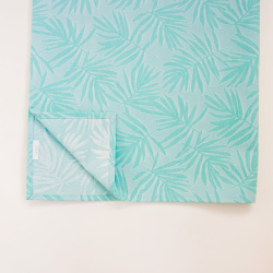 Tablecloth SENEKA v.24, aquamarine, round, with Teflon treatment