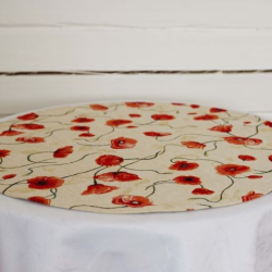 Tablecloth MOONID round, light