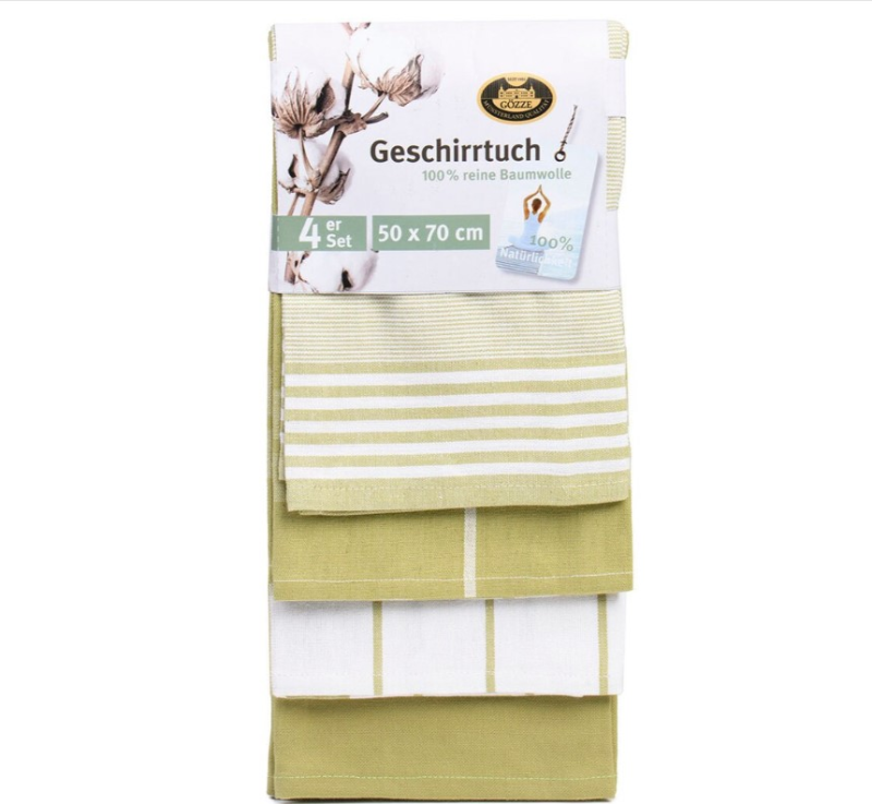 Kitchen towel GÖZZE 60057, set, v.84, green