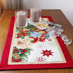 Christmas table runner HOUX small