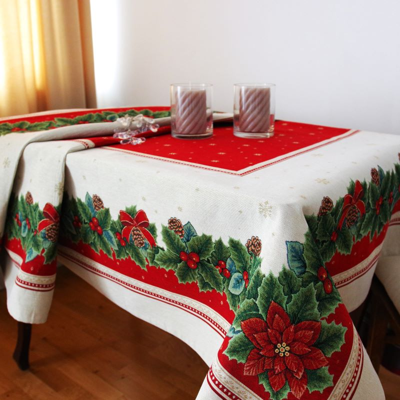 Christmas tablecloth NEW CAROL