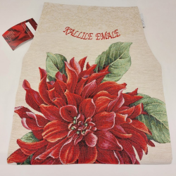 Apron flower with custom embroidery