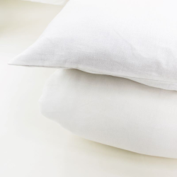 Bed linen MEZ 150x200cm, white, 50% linen