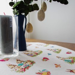 Table runner OSTERN, round